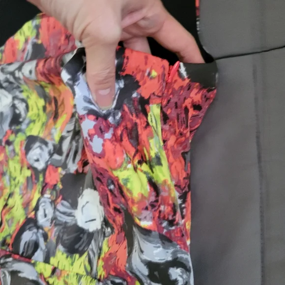 Rachel Rachel Roy | Cute Floral Mesh Cut Out A-line Sleeveless Dress w/ Pockets - Picture 9 of 14